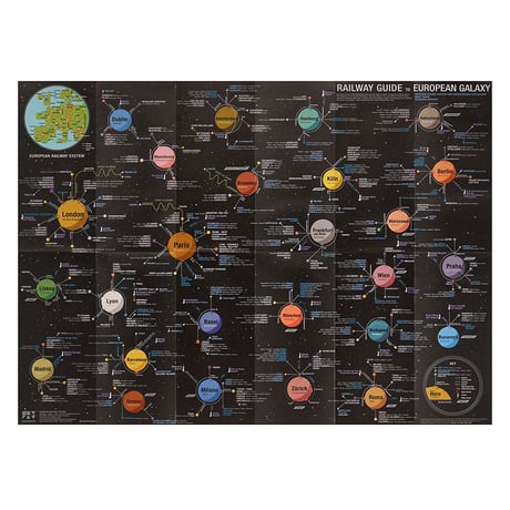 EUROPE (black) | City map