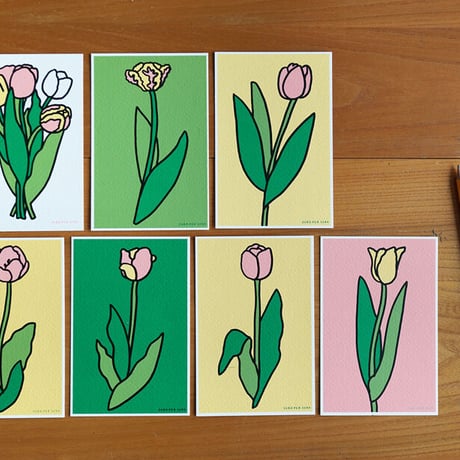TULIP | Silkscreen postcard set