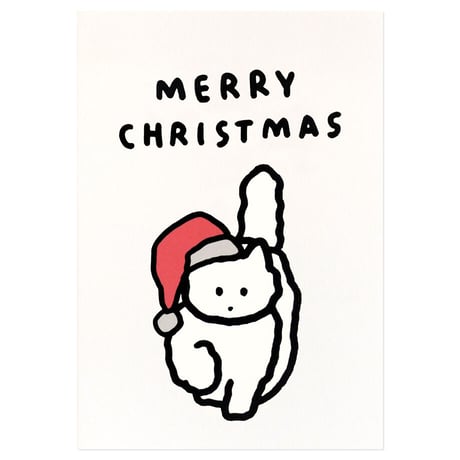CAT | Christmas pressed card