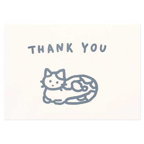 CAT (THANK YOU) | Pressed card