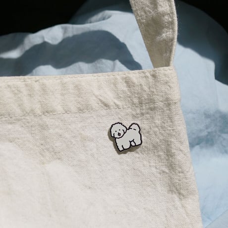 WHITE PUPPY 2 | Animal Pin