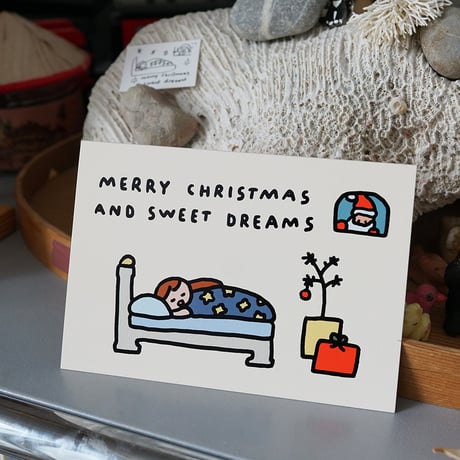 SLEEPING | Christmas pressed card