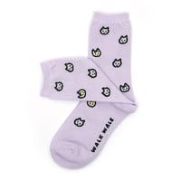 CAT Lilac (M / 24cm) | Socks
