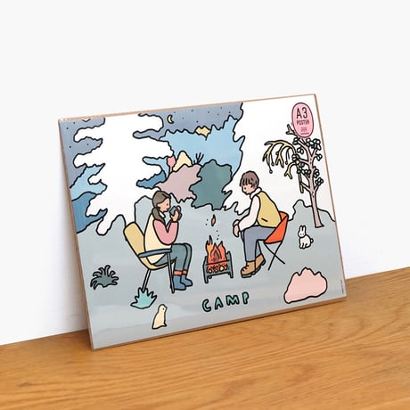 CAMPING COUPLE | A3 poster
