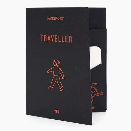 WALKWALK GIRL black | Passport cover