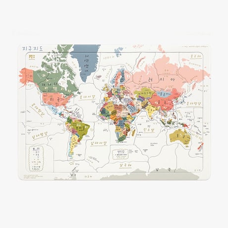 WORLD MAP (Korean ver.) PUZZLE | Jigsaw Puzzle