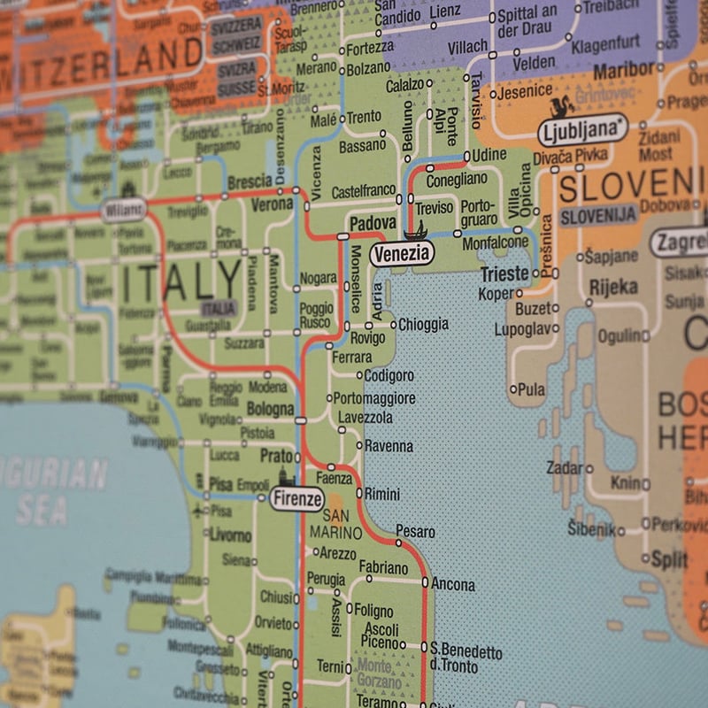 EUROPE | Railway poster | ZERO PER ZERO_JP