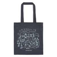 SEOUL VIEW charcoal | Eco bag