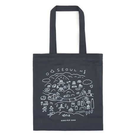 SEOUL VIEW charcoal | Eco bag