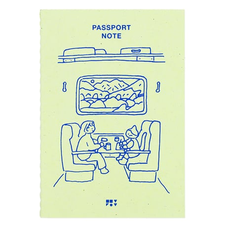 TRAIN TRIP 1 green | Passport note