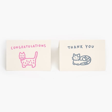 CAT (THANK YOU) | Pressed card