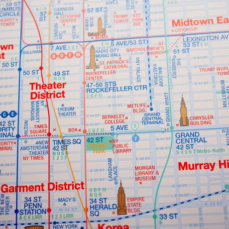 NYC pink | Railway poster