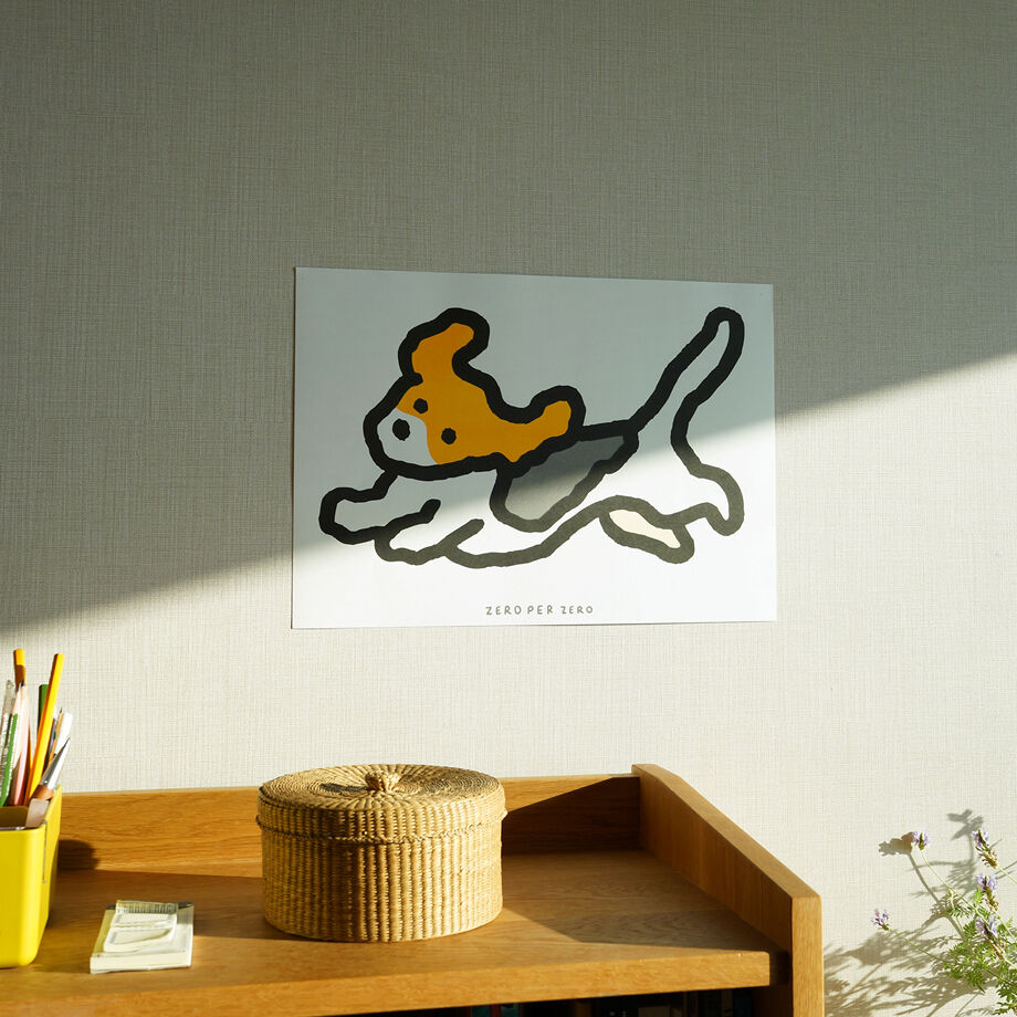 DOG | A3 RISO poster | ZERO PER ZERO_JP