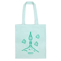 SEOUL TOWER mint | Eco bag