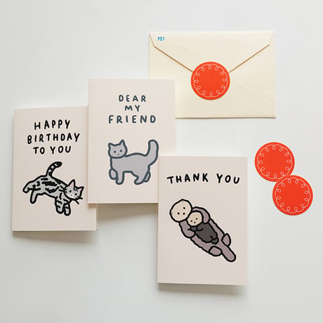 SEA OTTER (THANK YOU) | Pressed card