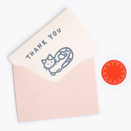 CAT (THANK YOU) | Pressed card