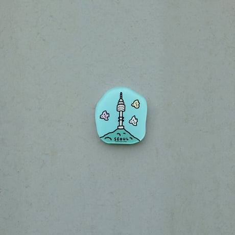 SEOUL TOWER blue | Magnet