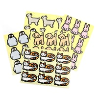 ANIMALS (5 TYPES) | Sticker Pack