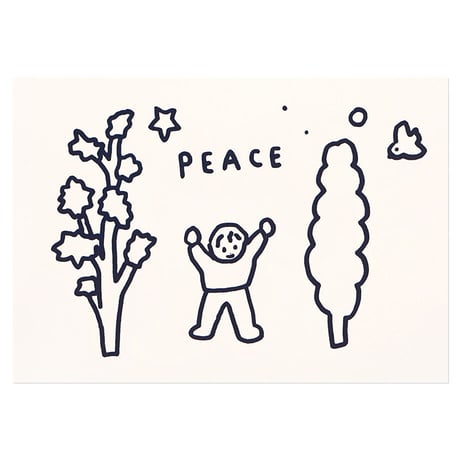 PEACE | Pressed card