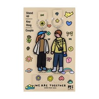 COUPLE SET | Stand Up Keyring Set