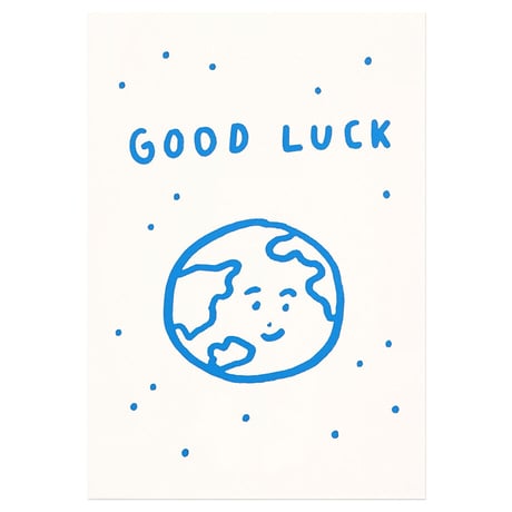 GOOD LUCK | Pressed card