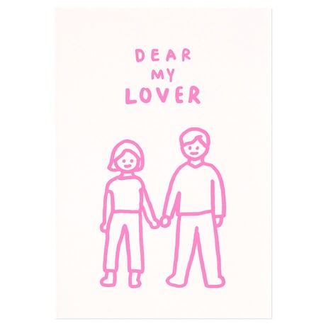 DEAR MY LOVER | Pressed card