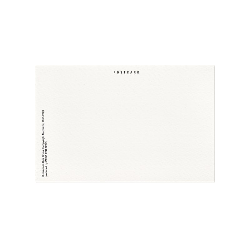 SNUFFY JUMP | Miffy Silkscreen postcard | ZERO