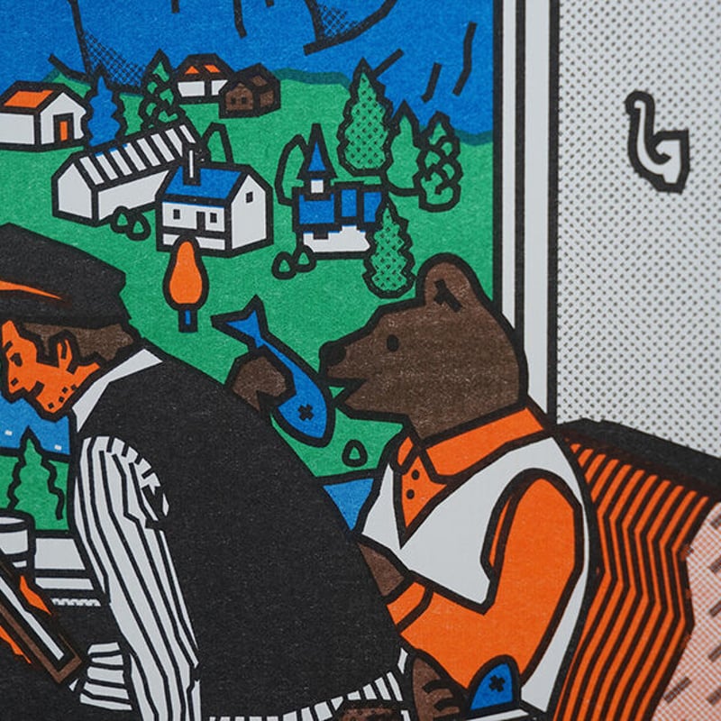 FLAM 2 | A3 RISO poster | ZERO PER ZERO_JP