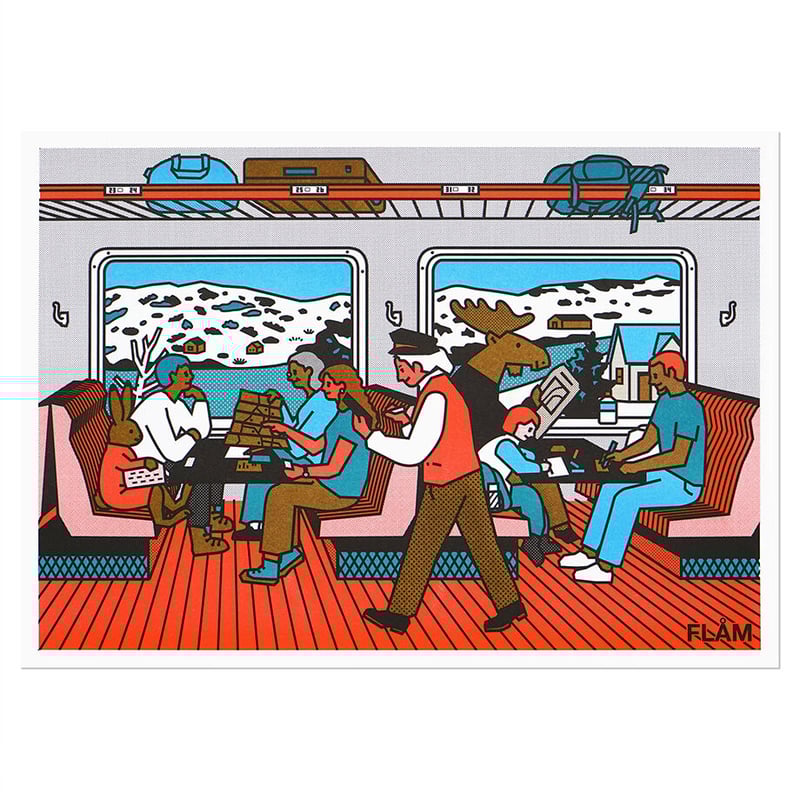 FLAM 3 | A3 RISO poster | ZERO PER ZERO_JP