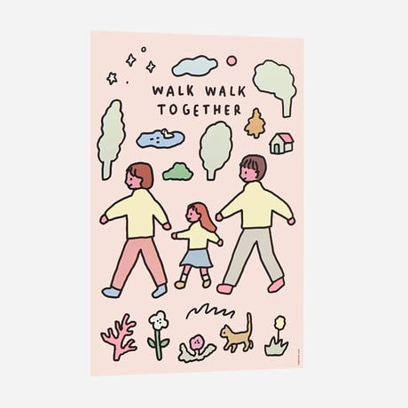 FAMILY WALK WALK | A3 poster（受注生産商品）