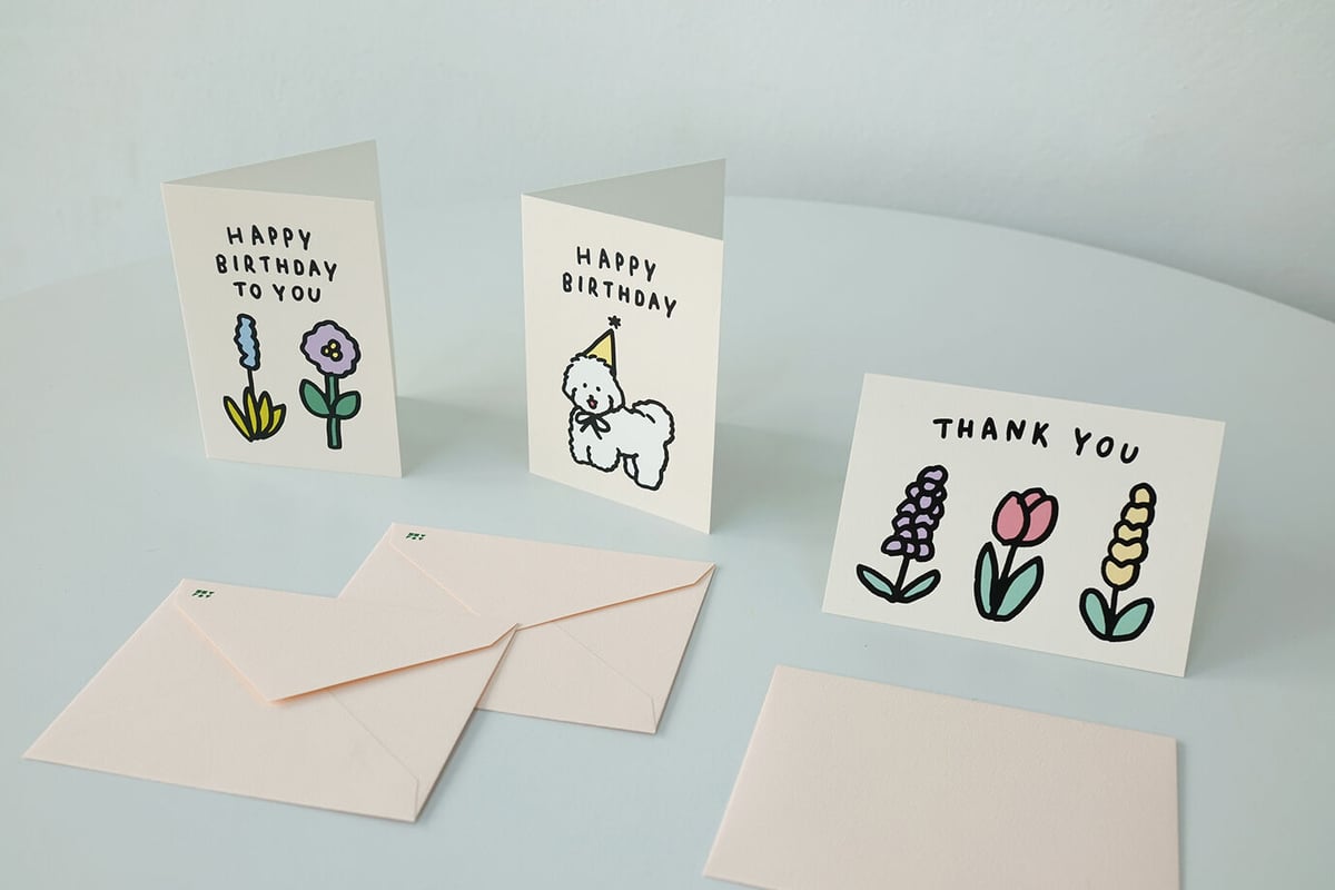 DOG 4 (THANK YOU) | Pressed card | ZERO PER ZER