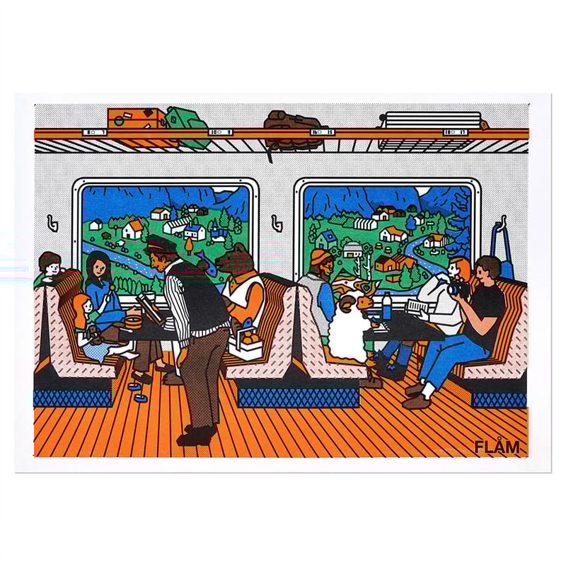 FLAM 2 | A3 RISO poster | ZERO PER ZERO_JP