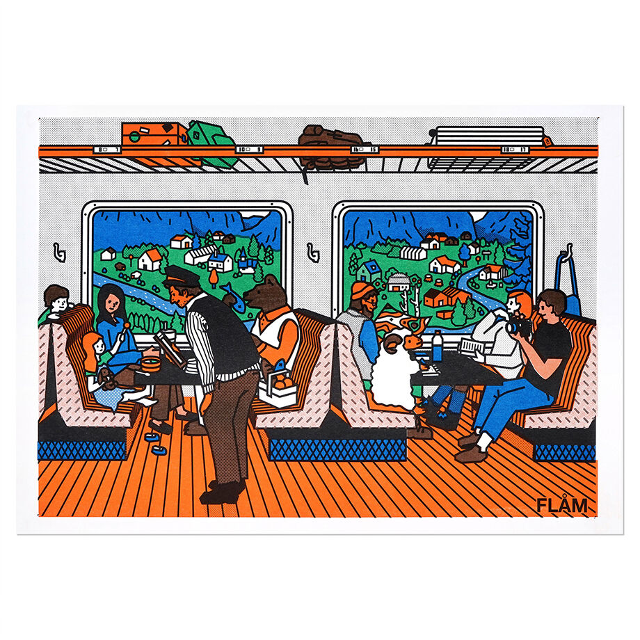 FLAM 2 | A3 RISO poster | ZERO PER ZERO_JP