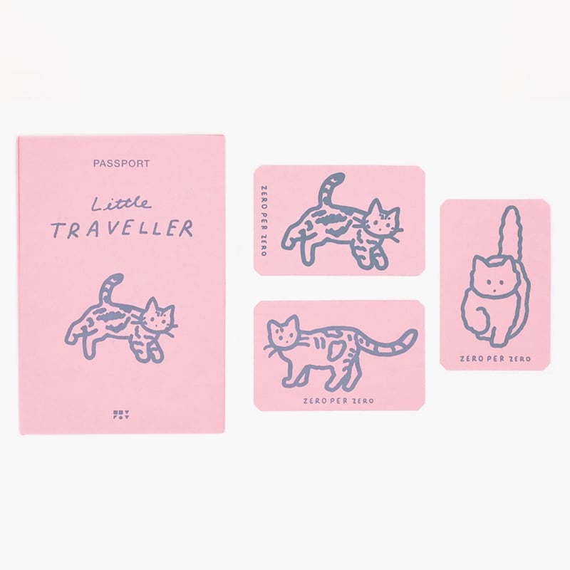 CAT 2 pink | Passport cover 2 | ZERO PER ZERO_JP