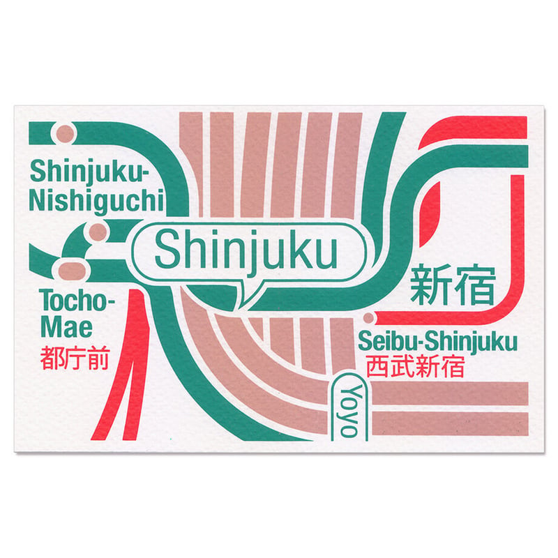 シンジュク ポストカード TOKYO SHINJUKU 3 | Postcard | ZERO PER ZERO_JP