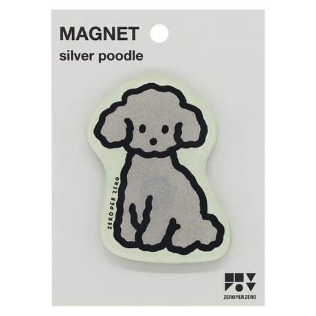 SILVER POODLE | Magnet