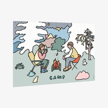 CAMPING COUPLE | A3 poster