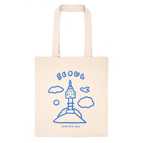 SEOUL TOWER white | Eco bag