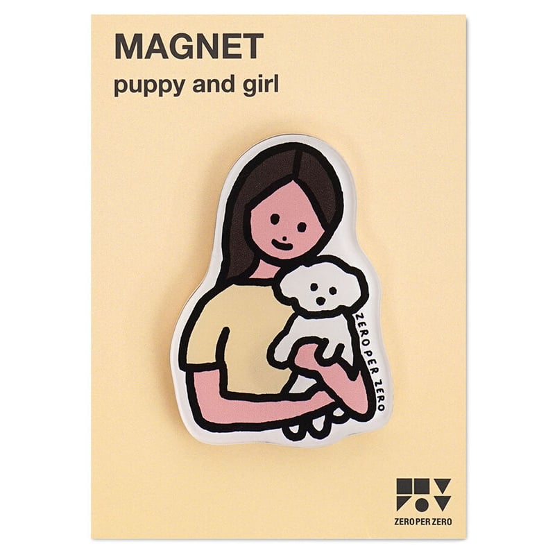 PUPPY AND GIRL | Magnet | ZERO PER ZERO_JP