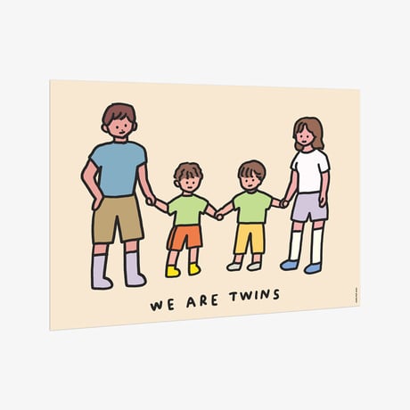 TWINS FAMILY (BROTHERS) | A3 poster（受注生産商品）