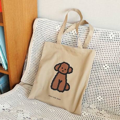 POODLE 2 beige | Eco bag