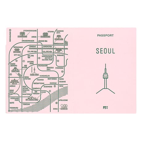 SEOUL pink | Passport cover