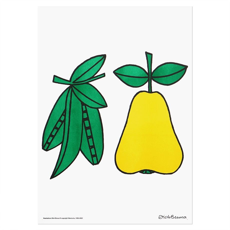 PEA & PEAR | Miffy A3 RISO poster | ZERO PER ZE