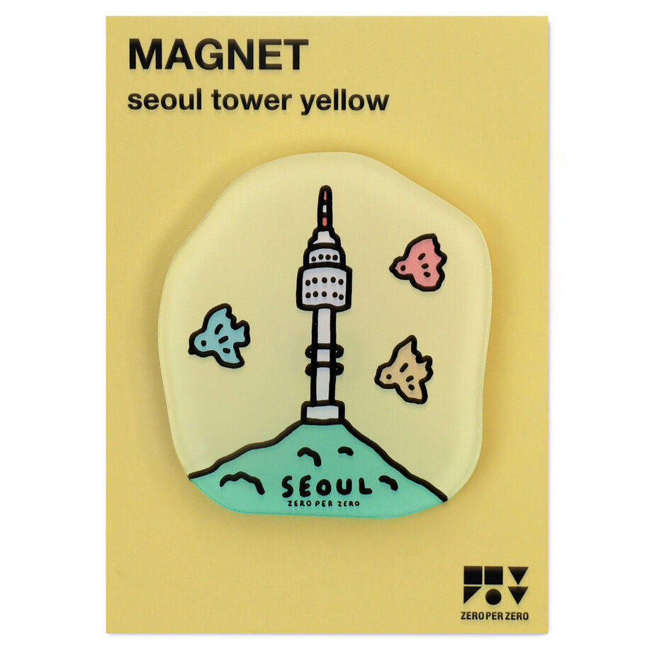 SEOUL TOWER yellow | Magnet | ZERO PER ZERO_JP