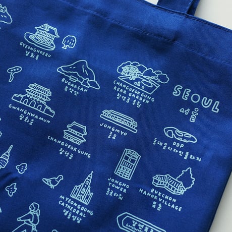 SEOUL DICTIONARY blue | Eco bag