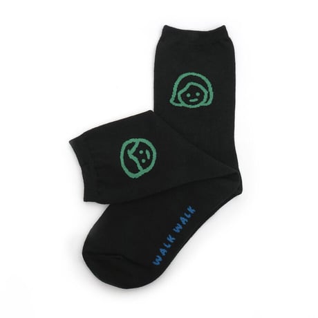 COUPLE Black (M / 24cm) | Socks
