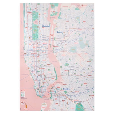 NYC pink | Railway poster