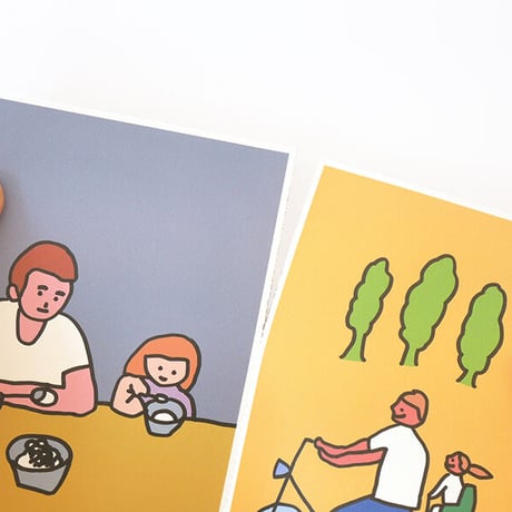 FATHER & DAUGHTER2 | Postcard set
