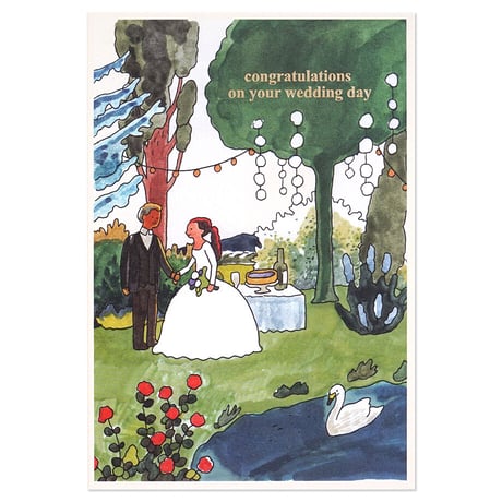 WEDDING COUPLE 2 | Cake card