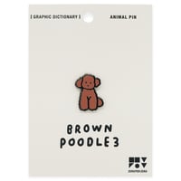 BROWN POODLE 3 | Animal Pin